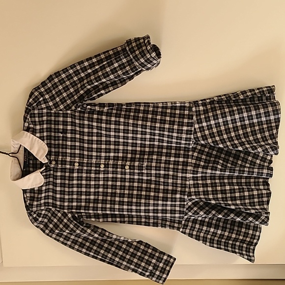 Ralph Lauren Polo Plaid Long Sleeve Drop Waist Dress - Picture 3 of 6